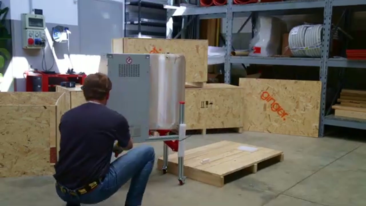 D1 Dryer upright — side panel and ventilation visible