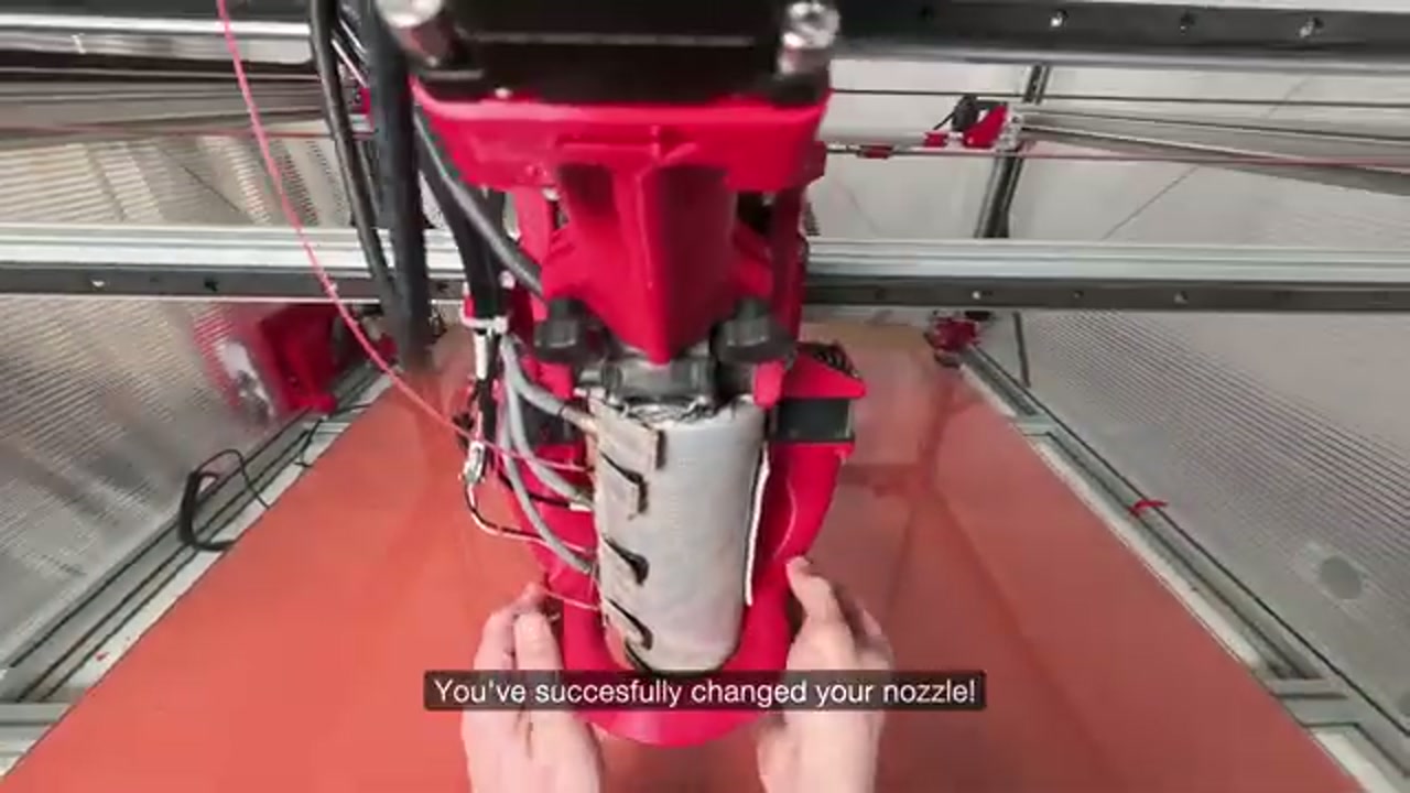 Completed nozzle installation