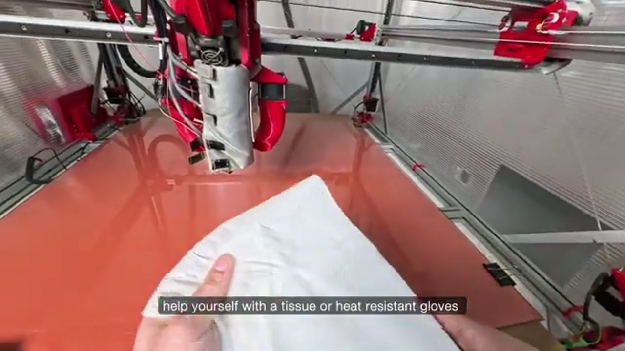 Protecting hands with cloth during nozzle removal